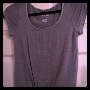 American Eagle Crop Tie Tee